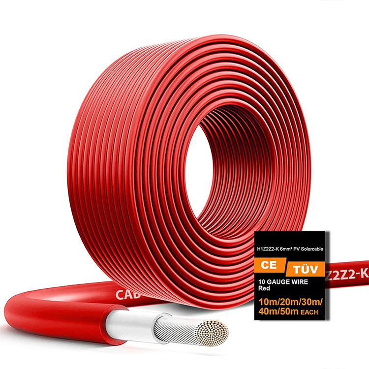 Solar Panel Extension Wire H1Z2Z2-K Tinned Copper Panlabas na Solar Wiring Cable